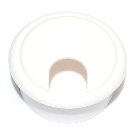 Midwest Fastener 1-3/4" x 1-1/2" White Nylon Plastic Computer Grommets 2PK 76501